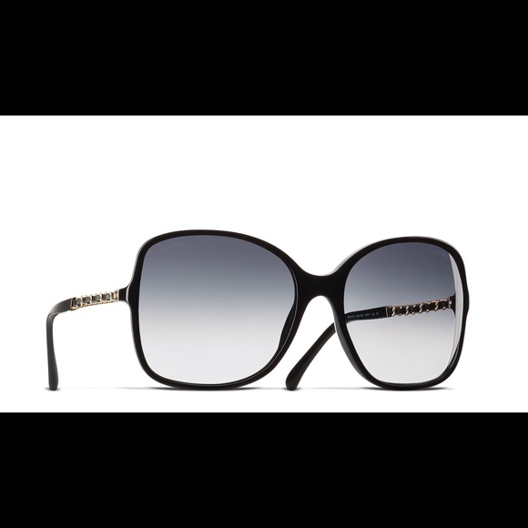 Authentic Chanel 5012 Black gold Chain sunglasses - Picture 8 of 9